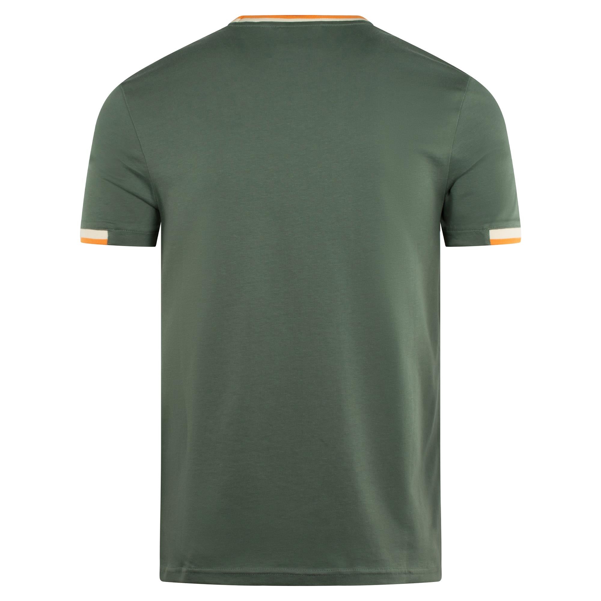Lyle & Scott Half Tipped T-Shirt Green Mercurial